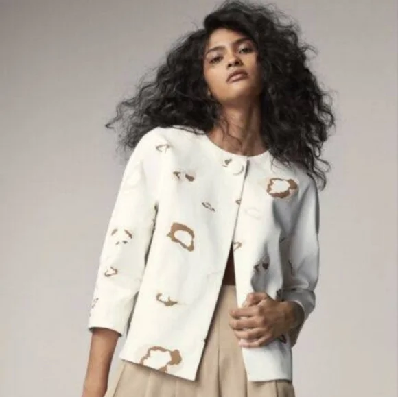 Massimo Dutti Trend Coat Cropped Jacket 6 NWT - Picture 2 of 9